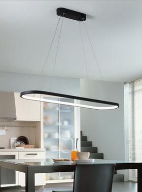 餐厅吊灯北欧现代简约led橱柜吊灯 创意个性跑道卧室长条吧台灯具