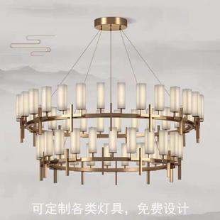 新中式客厅吊灯现代简约酒店大堂宴会厅餐厅包厢包间别墅会所吊灯