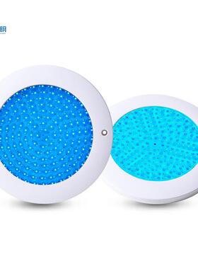 七彩无线遥控水下泳池灯户外防水全树脂灌胶低压12v24v套管水下灯