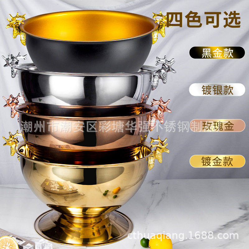 源头厂家商用不锈钢冰盆冰桶酒店KTV酒吧娱乐会所香槟桶红酒桶