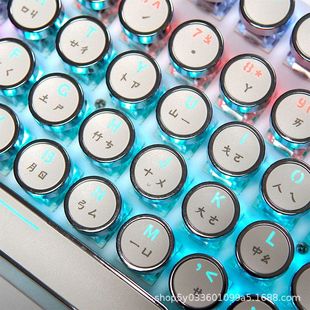 台式朋克圆形泰文法文注音键帽西班牙文文韩文台湾机械键盘俄文