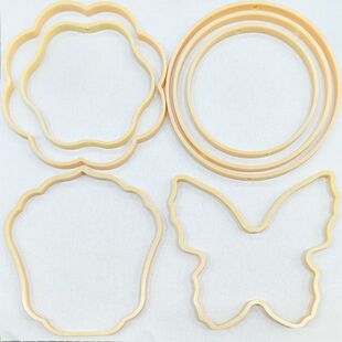 花灯圈捕竹内DIY扇框小仿灯笼扇架刺绣手提骨架梦网配件团扇塑料