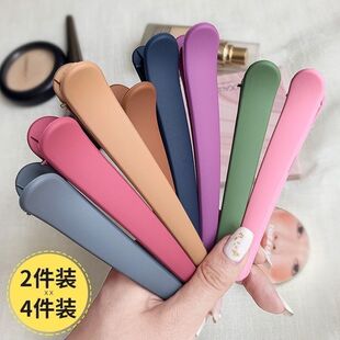化妆黑色边夹鸭嘴夹夹子理发店大号无痕盘发头饰脑勺发夹发绳发卡