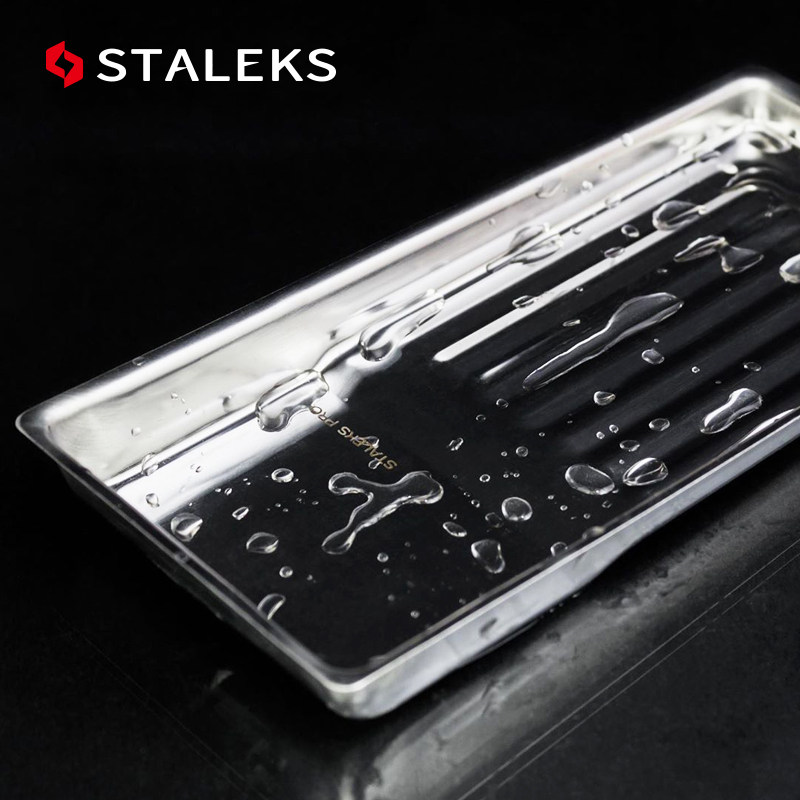 staleks乌克兰不锈钢高端美甲工具专用消毒耐高温耐腐蚀便携托盘