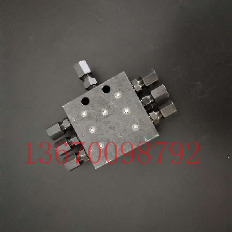 6SSV分配阀林肯型油路分配器整体式分配器黄油片式递进式分配器