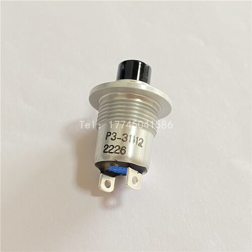 P3-31112美国OTTO按钮开关黑色SPST-NO常开10A115VAC28VDC焊片