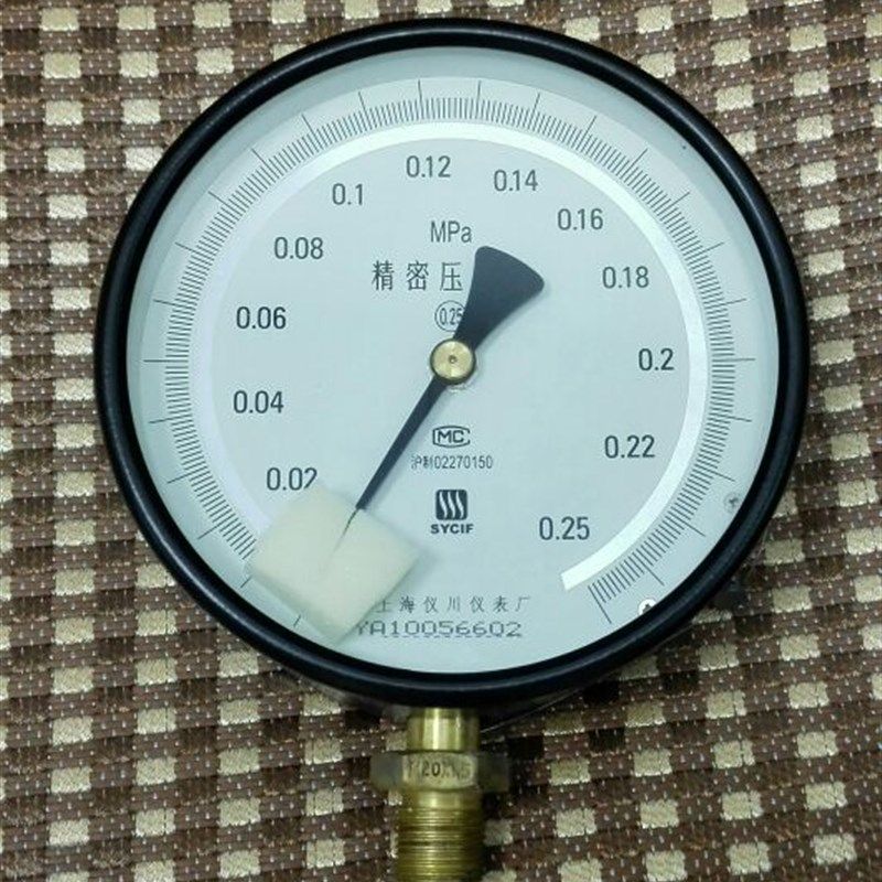 直径150mm 精度0.25级 压力0~0.25mpa 指针式精密压力表 仪川