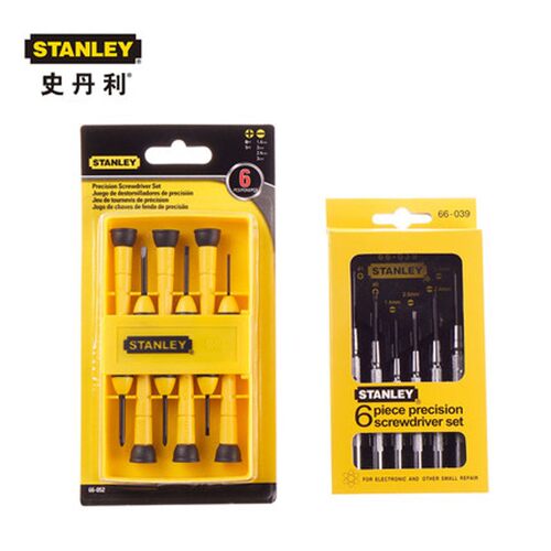 STANLEY史丹利6件螺丝批组套 钟表螺丝刀 66-039-23仪表批66-052