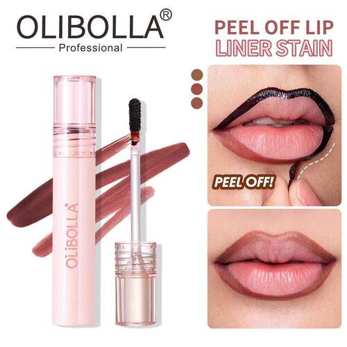 Peel Off Lip Liner Pen 撕拉剥离式哑光唇线笔防水持妆唇彩口红