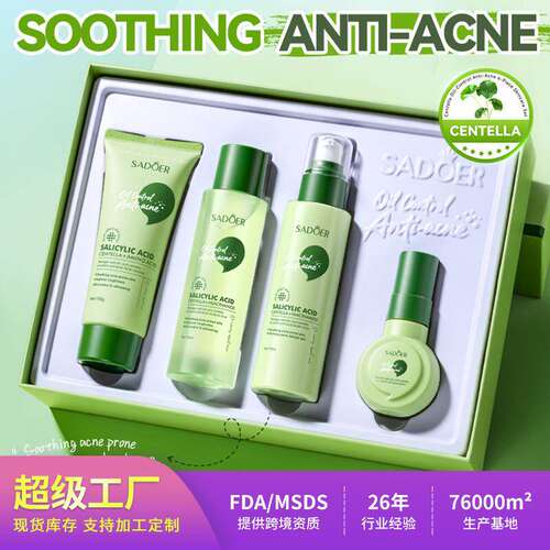 Salicylic Acid Centella Asiatica 4Pcs Skin Care Set 护肤套装