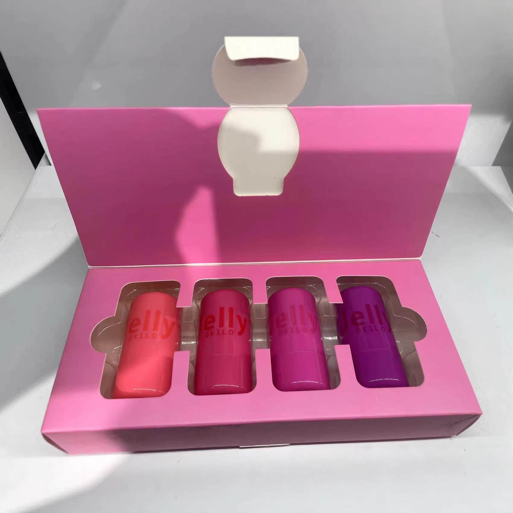 lipstick and rouge腮红jelly四支装口红胭脂膏微光腮红棒膏状