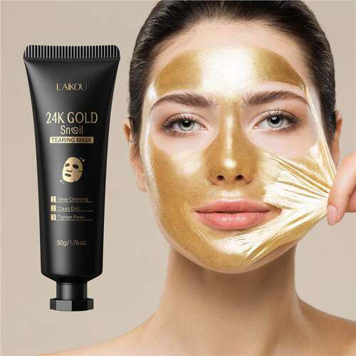 24K Gold Foil Snail Peel Off Mask 50g 24K 撕拉清洁面膜50g