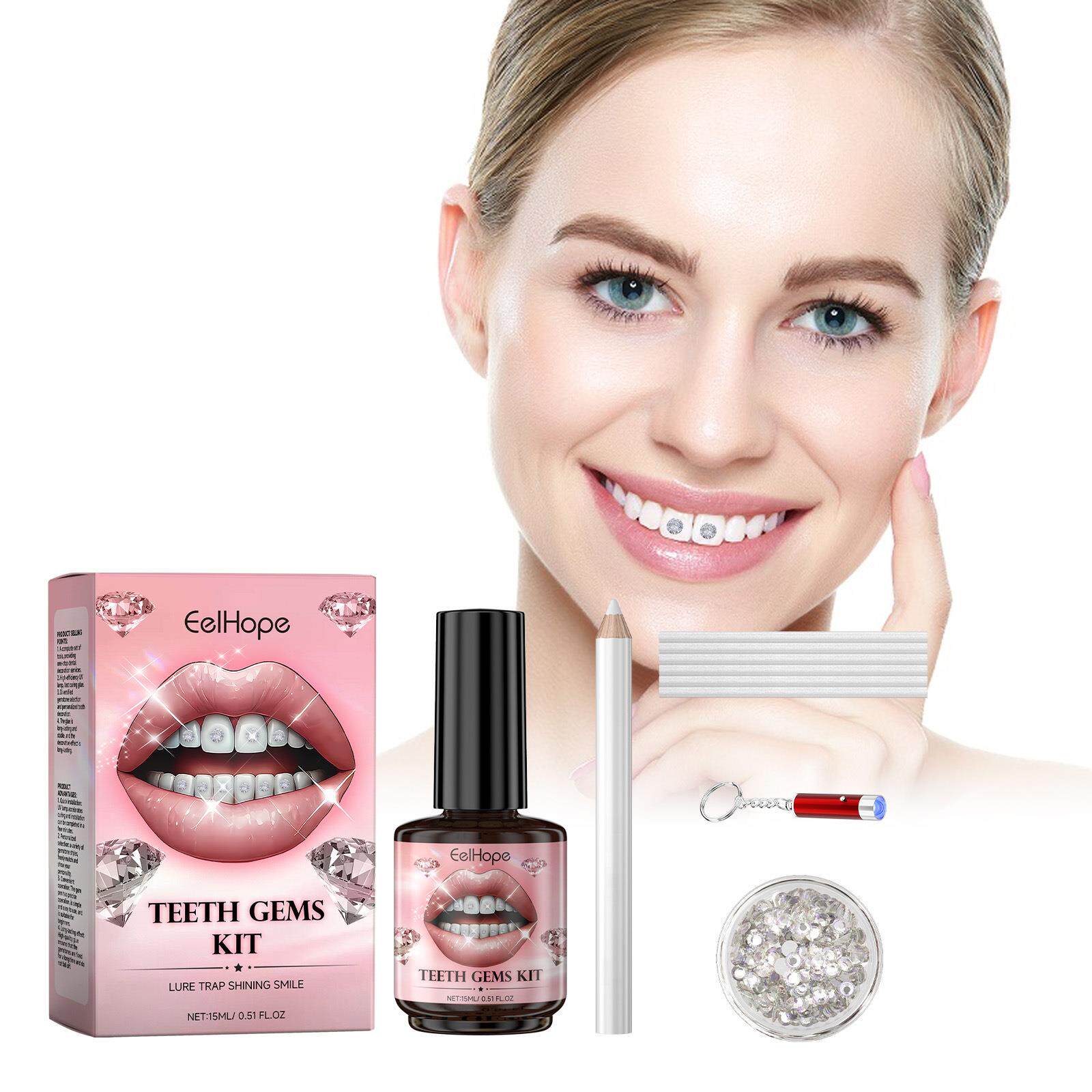 时尚牙齿装饰钻 牙钻牙饰时尚牙贴打造微笑DIY装饰套装