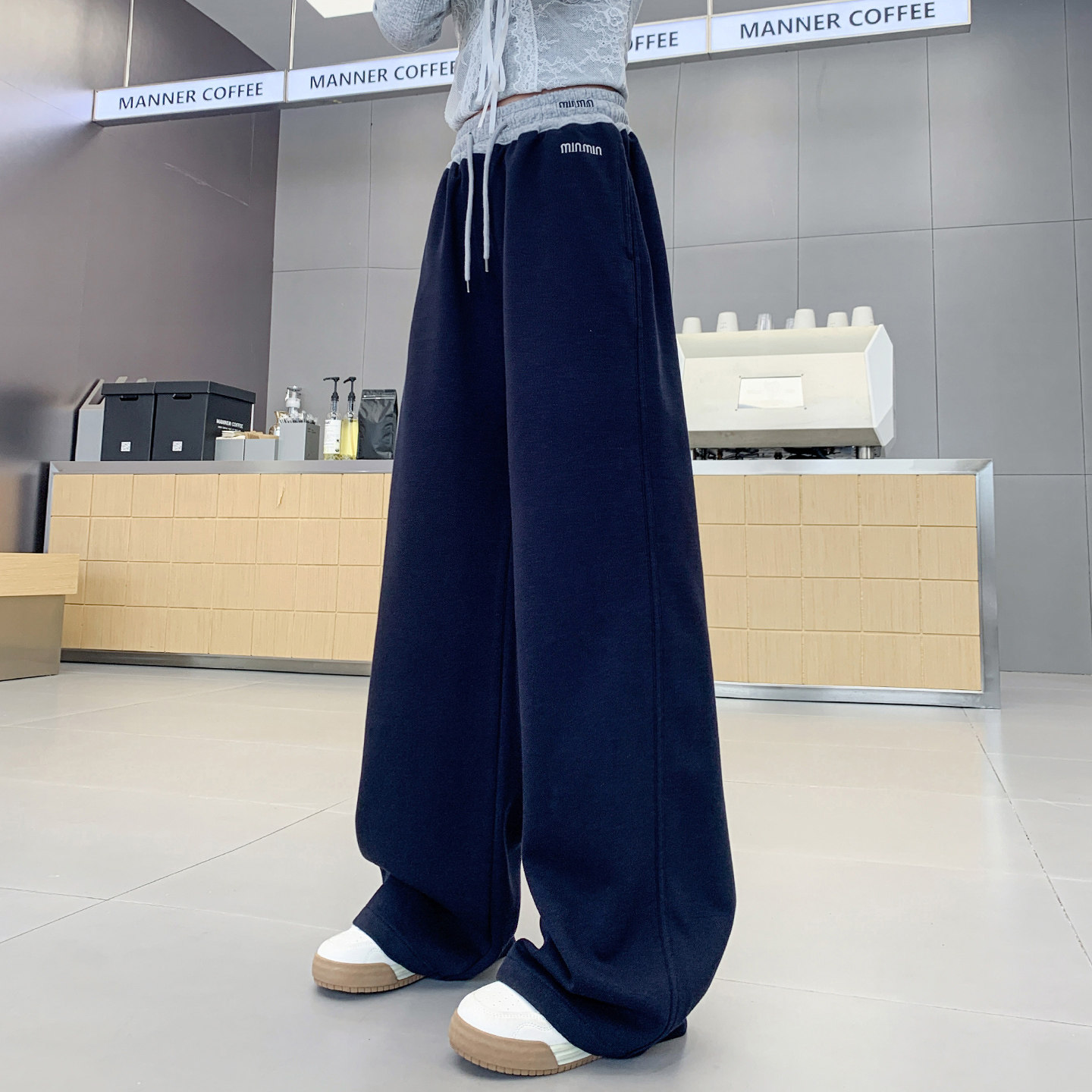 女童运动长裤直筒宽松女孩儿童裤子中大童休闲青少年薄春秋新款潮