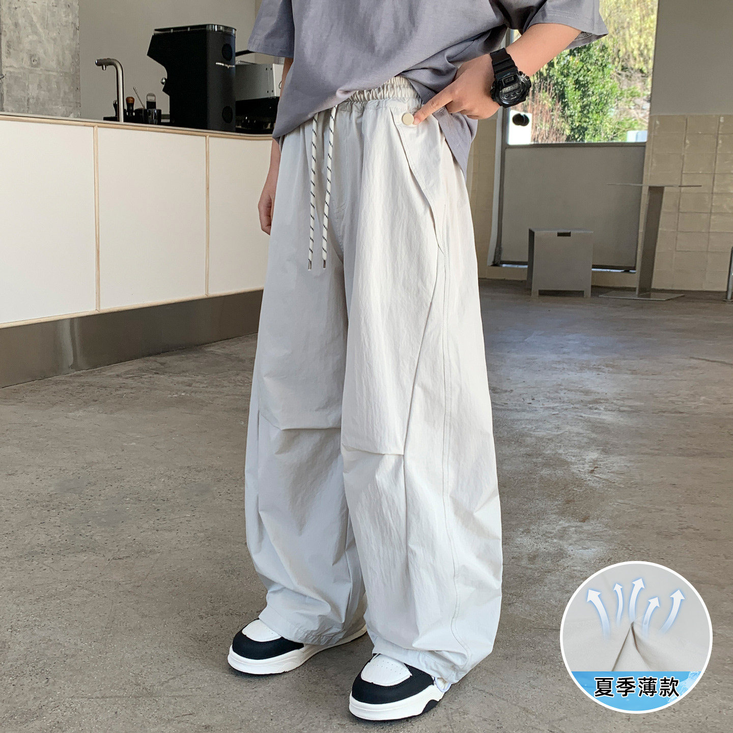 男童防蚊裤夏季新款长裤儿童裤子中大童休闲男孩直筒工装超薄夏天