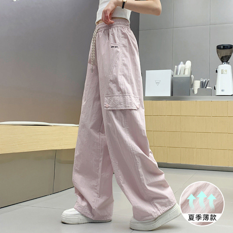 女童防蚊长裤黑色初中生夏季新款图片