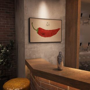 一代天椒搞笑字画红辣椒挂画办公室生日礼物客厅装饰画桌面摆件潮