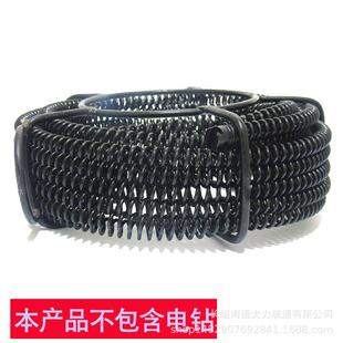 16mm疏通下水道弹簧家用管道疏通器电动管道疏通器机配件软轴12米