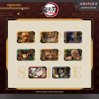 盲抽场写磁吸徽章B（全8种）8.5*5.5cm 鬼灭之刃无限城篇新品