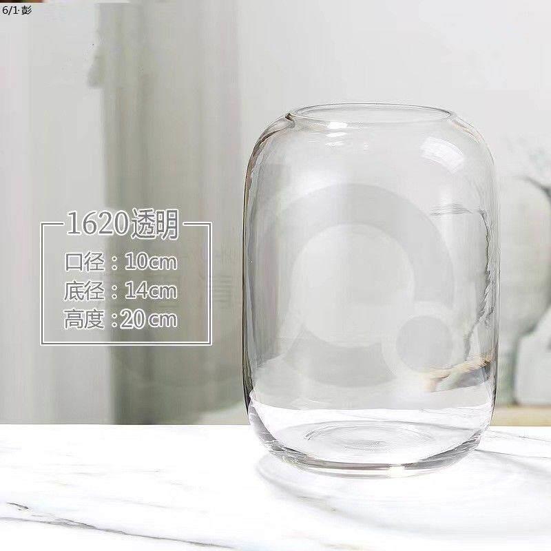 现代简约大肚玻璃花瓶微景观苔藓DIY设计插花水培客厅办公室摆件