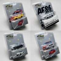 Sonic Gear合金玩具汽车模型1:64AE86马自达RX7飞度高尔夫GTI挂卡