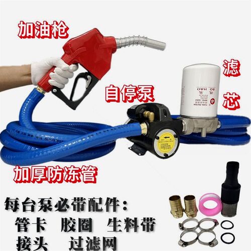 德国进口抽油泵柴油加满自停泵12伏24V220V正反转泵计量自封加油