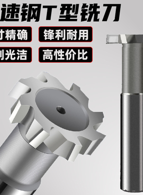 台湾EG进口白钢T型铣刀10*2高速钢含铝超硬键槽铣刀盘形16*3t型刀