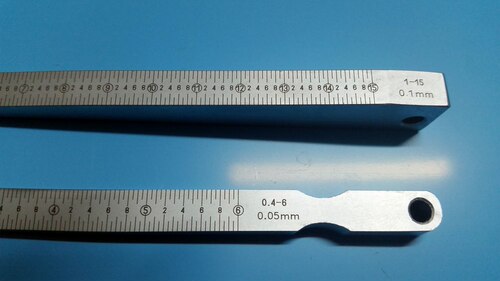 孔径规 缝隙检测尺 斜面尺 斜度尺间隙尺 楔形塞尺0.4-6 1-15MM