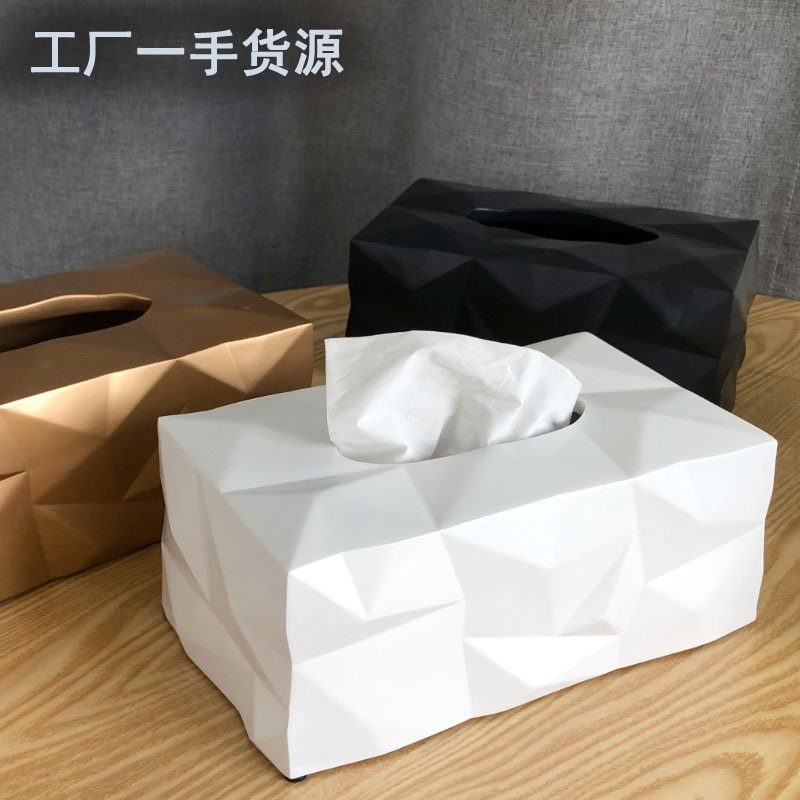 「次日达」欧美ins纸巾盒抽纸盒密胺家用酒店客厅创意茶几桌面收,收纳整理,纸巾盒,淘宝优惠券,粉丝福利购,淘宝优惠卷