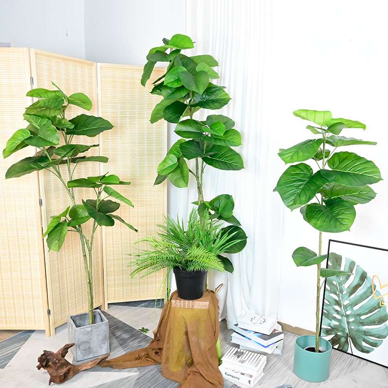 心叶榕落地盆栽菩提树室内假植物客餐厅假树橱窗软装设计高仿真