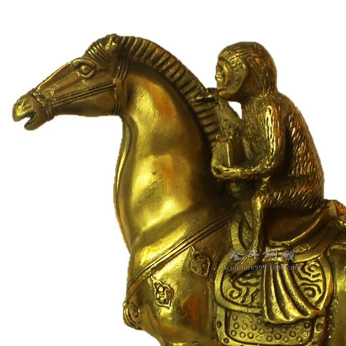 官印马上封侯铜摆件 E款马上猴金属家居 铜工艺品