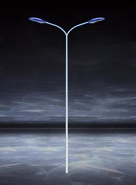 户外LED路灯双头杆子6米8双臂高低高杆广场5市电景观路灯杆