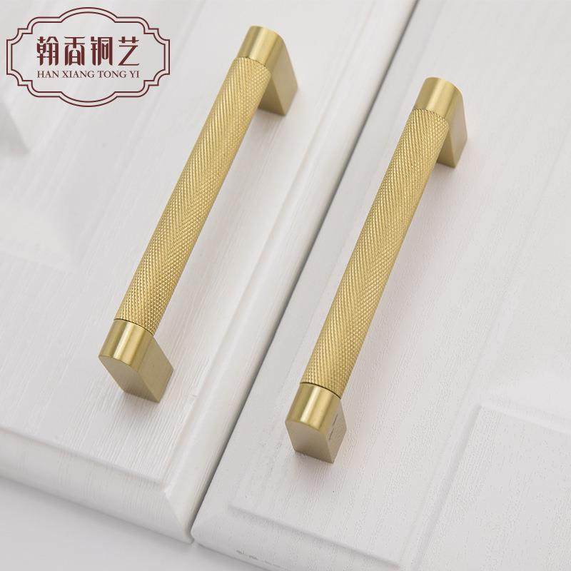 黄铜中式柜门拉手纯铜实木橱柜衣柜酒柜鞋柜拉手网纹滚花把手,住宅家具,拉手,淘宝优惠券,粉丝福利购,淘宝优惠卷