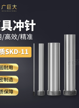 模具冲针冲头SKD11加硬T型圆柱杆五金模具冲压孔配件非标定制做