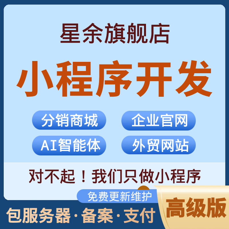电商小程序商城SaaS年度套餐标准版积分商城企业网站APP开发制作