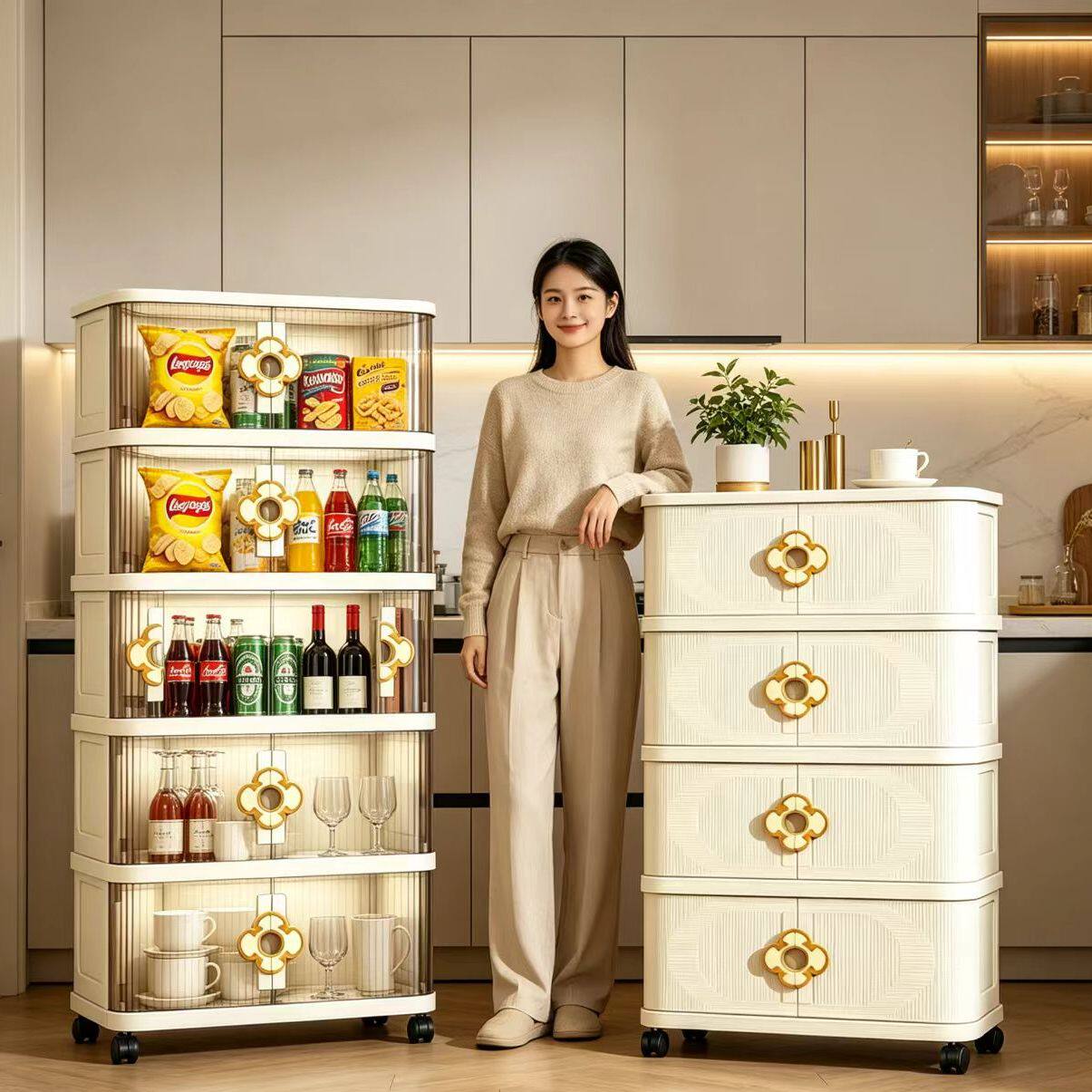 升级款收纳柜宝宝婴儿衣服玩具被子超大容量卧室折叠多层储物柜子