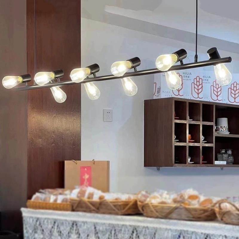 复古工业风餐厅咖啡店收银吧台灯北欧创意办公室茶台长条LED吊灯,家装灯饰光源,智能吊灯,淘宝优惠券,粉丝福利购,淘宝优惠卷