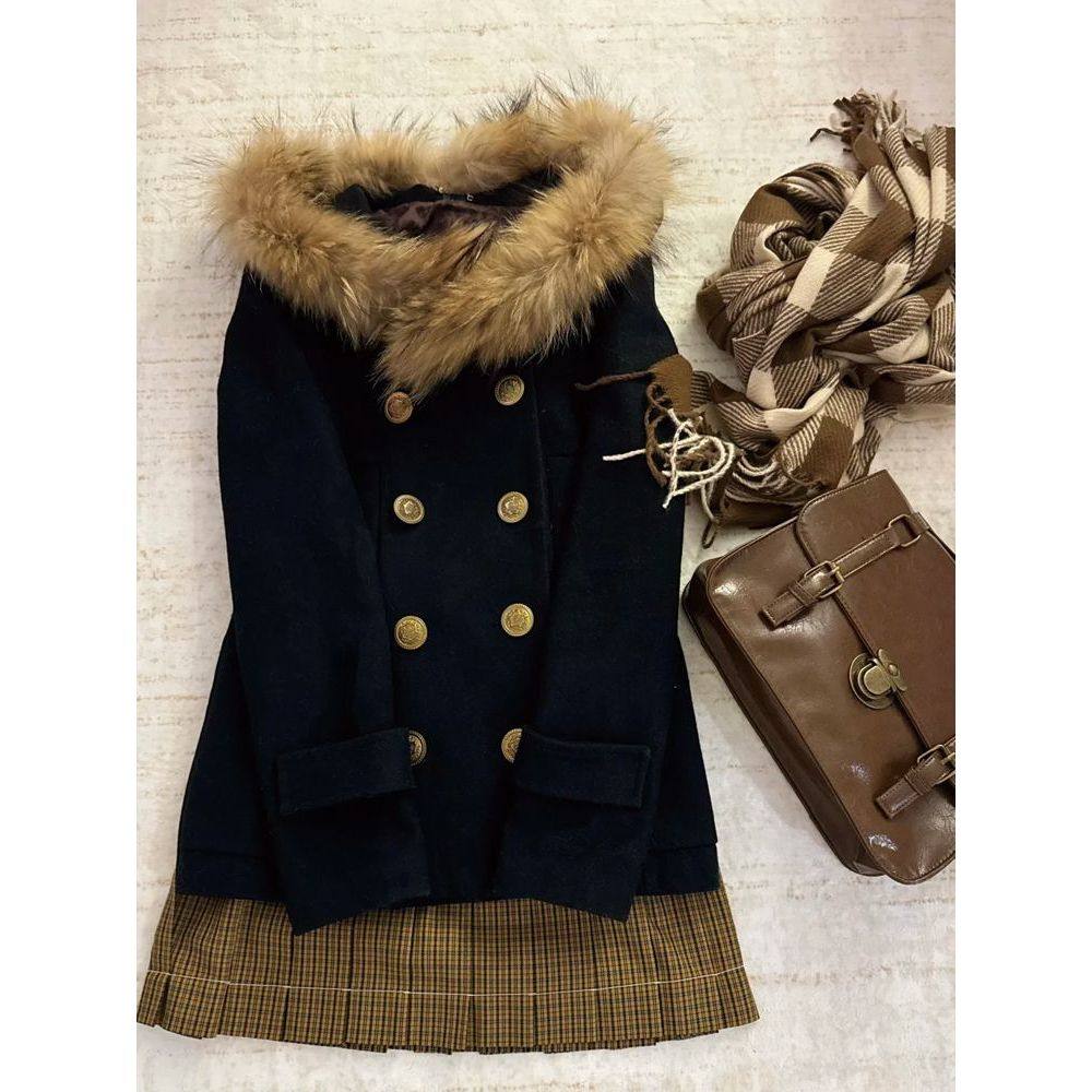 暖冬雅韵 古早氛围感vintage穿搭冬日甜美收腰双排扣外套冬季新款,女装/女士精品,毛呢外套,淘宝优惠券,粉丝福利购,淘宝优惠卷