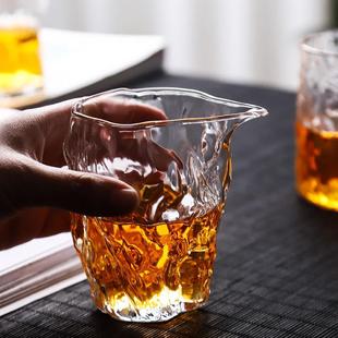 厂家耐热玻璃水杯公道杯家用功夫茶具分茶器高硼硅公道杯