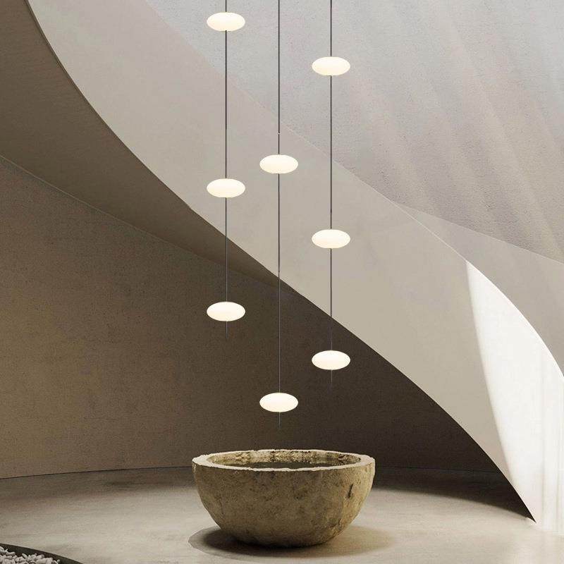 现代简约卧室床头吧台吊灯设计师别墅复式楼loft旋转楼梯间长线灯,家装灯饰光源,智能吊灯,淘宝优惠券,粉丝福利购,淘宝优惠卷