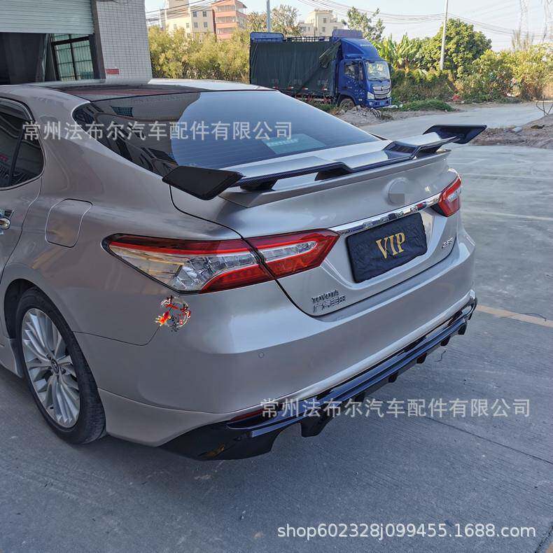 适用于凯美瑞尾翼TRD改装大尾翼亚洲龙雅阁欧版尾翼前铲侧裙后唇