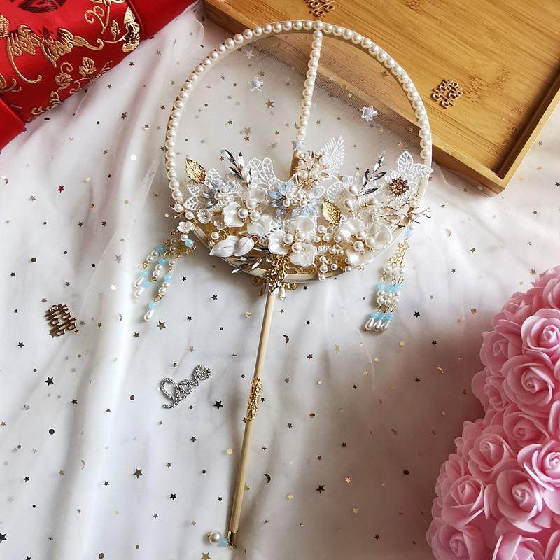 宫廷团扇新娘婚礼手持扇子成品小清新秀禾服汉服舞蹈扇手工diy,鲜花速递/花卉仿真/绿植园艺,新娘手捧花,淘宝优惠券,粉丝福利购,淘宝优惠卷