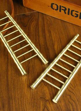 黄铜步步高升登天梯制作装饰品摆件 办公桌送亲戚朋友工艺品摆件