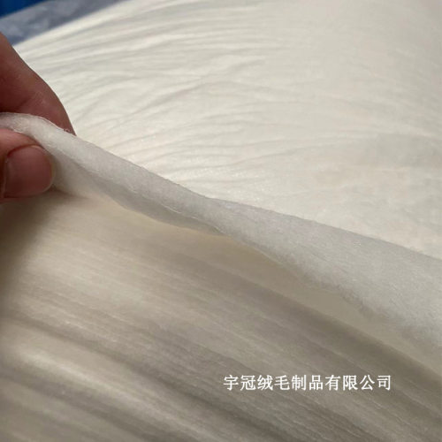 现货120克100%羊毛絮片香云纱服装夹层填充用双层无纺布衬羊绒棉