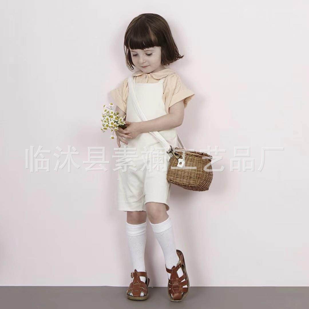 ins款小背篓 儿童自行车车筐 手工藤编玩具篓,收纳整理,脏衣篮,淘宝优惠券,粉丝福利购,淘宝优惠卷