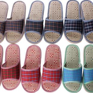 藤草席亚麻拖鞋居家居男女室内外木地板凉客拖鞋慈溪厂家