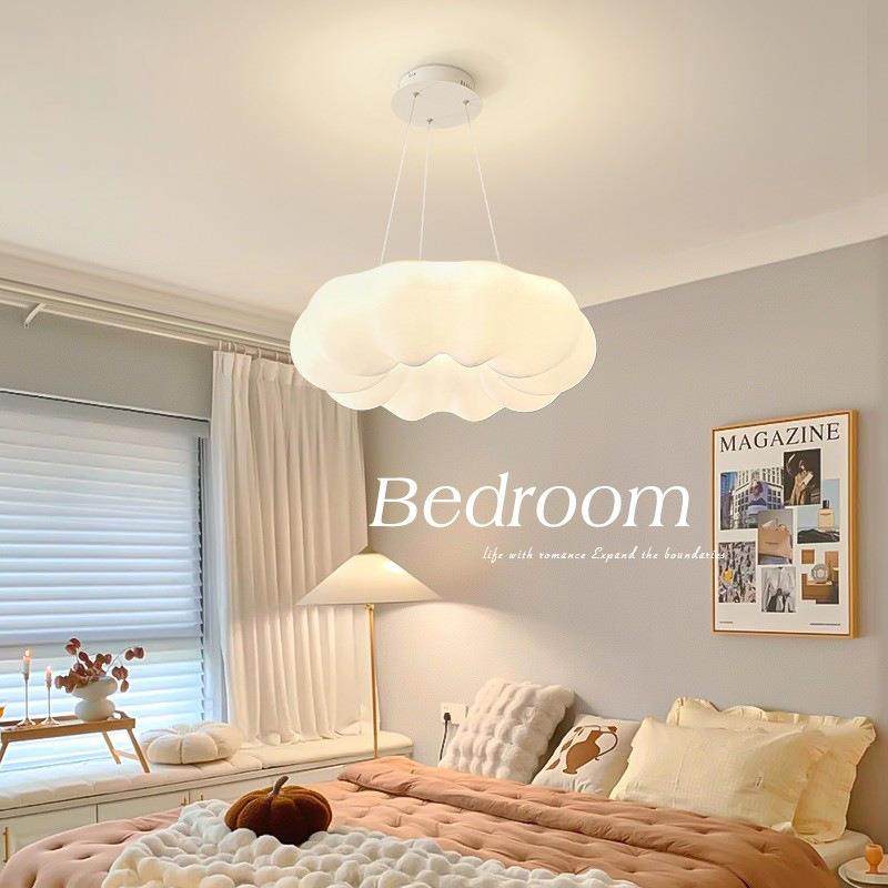 云朵吊灯南瓜卧室灯温馨浪漫 现代简约主卧灯具高级感房间儿童房,家装灯饰光源,智能吊灯,淘宝优惠券,粉丝福利购,淘宝优惠卷