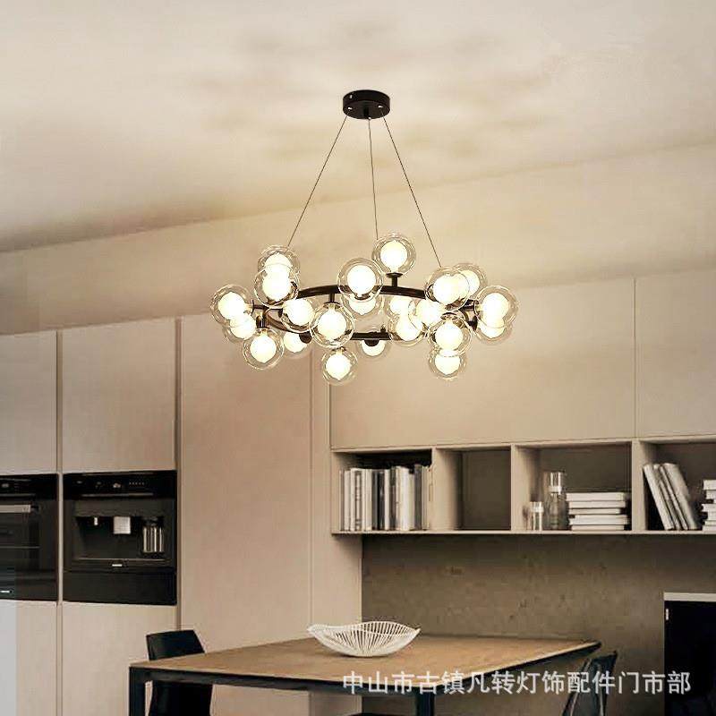 北欧灯具现代简约客厅灯创意餐吊灯后现代玻璃球吊灯萤火虫吊灯,家装灯饰光源,智能吊灯,淘宝优惠券,粉丝福利购,淘宝优惠卷