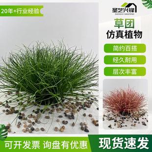 现货仿真植物假草堆道具蒲草 仿真绿植高级感洋葱草人造草仿真草