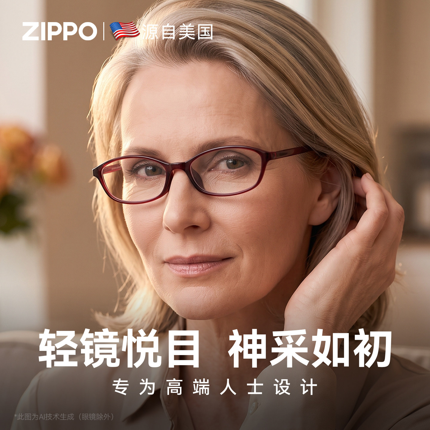 ZIPPO老花镜日本进口高端正品防蓝光2026新款高清正品男女8115